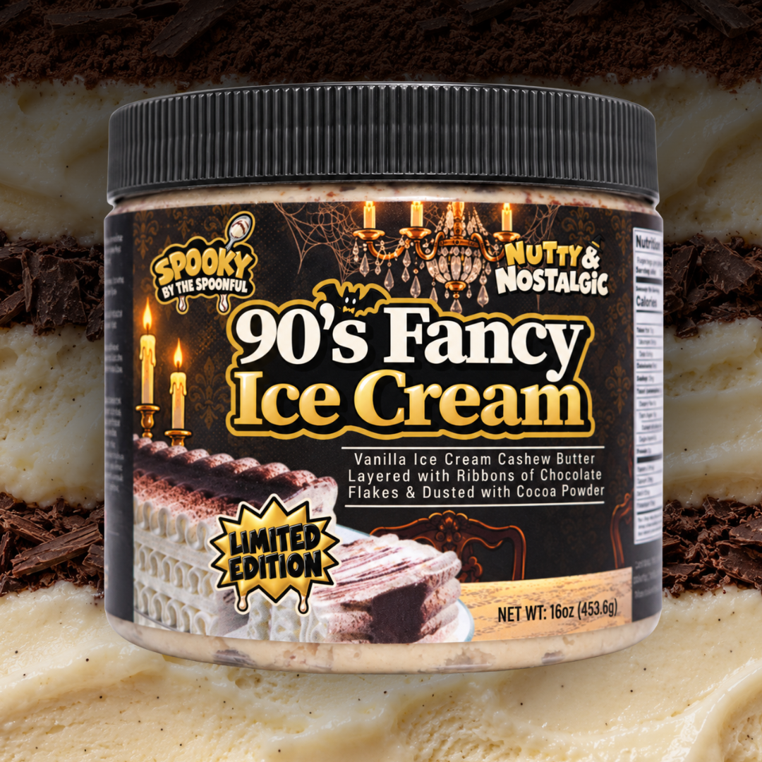 90's Fancy Ice Cream nut butter jar