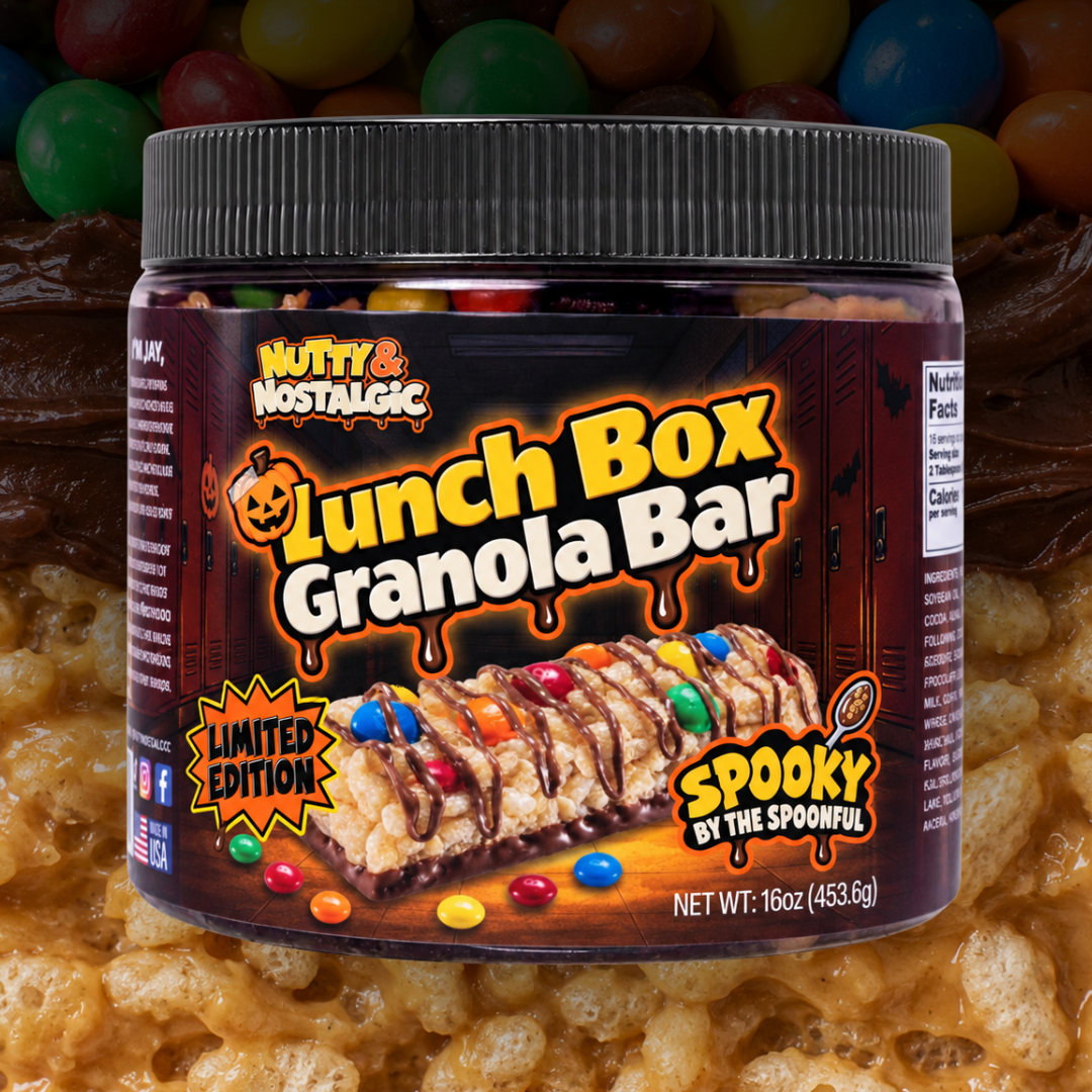 Lunch Box Granola Bar nut butter jar