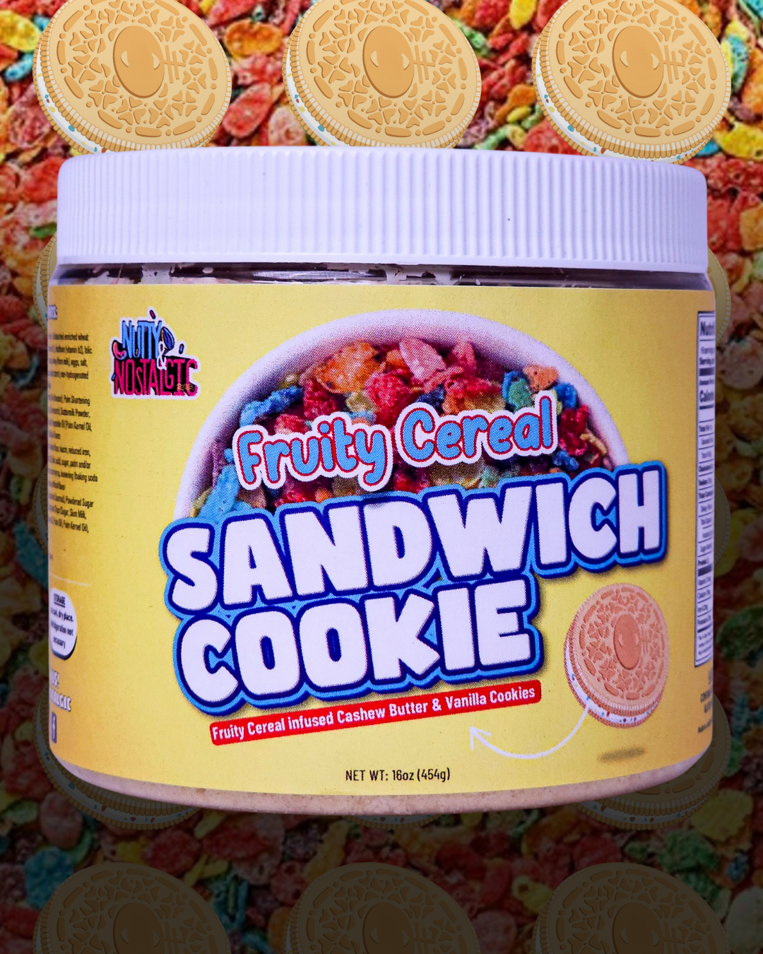 FRUITY CEREAL SANDWICH COOKIE