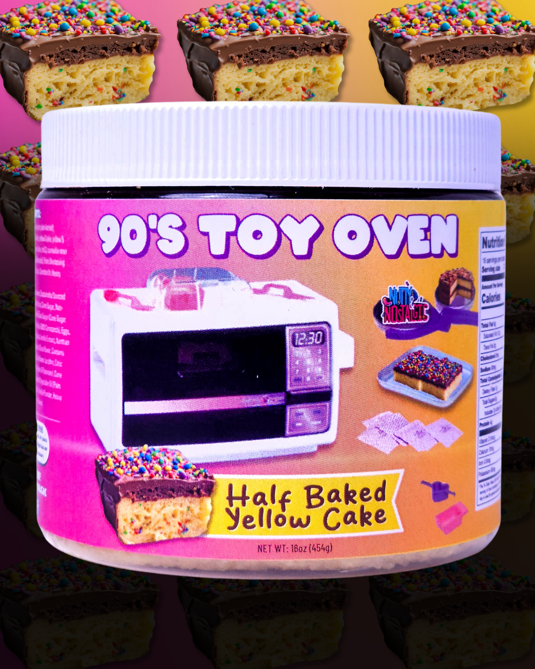 90'S TOY OVEN (Half Baked Yellow Cake)