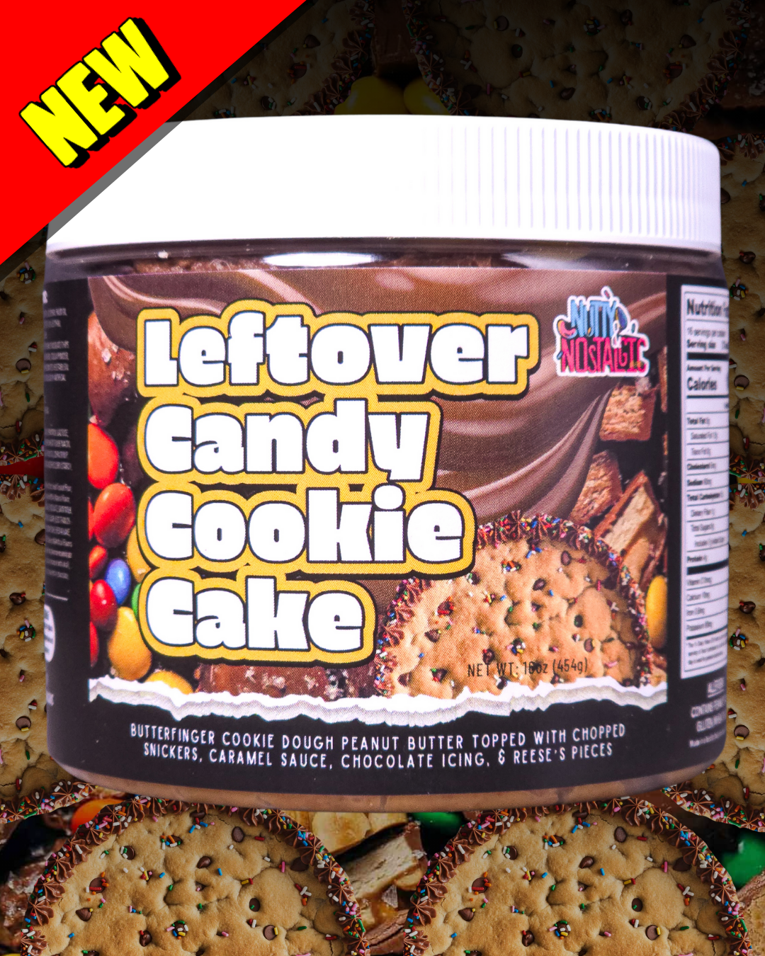 LEFTOVER CANDY COOKIE CAKE