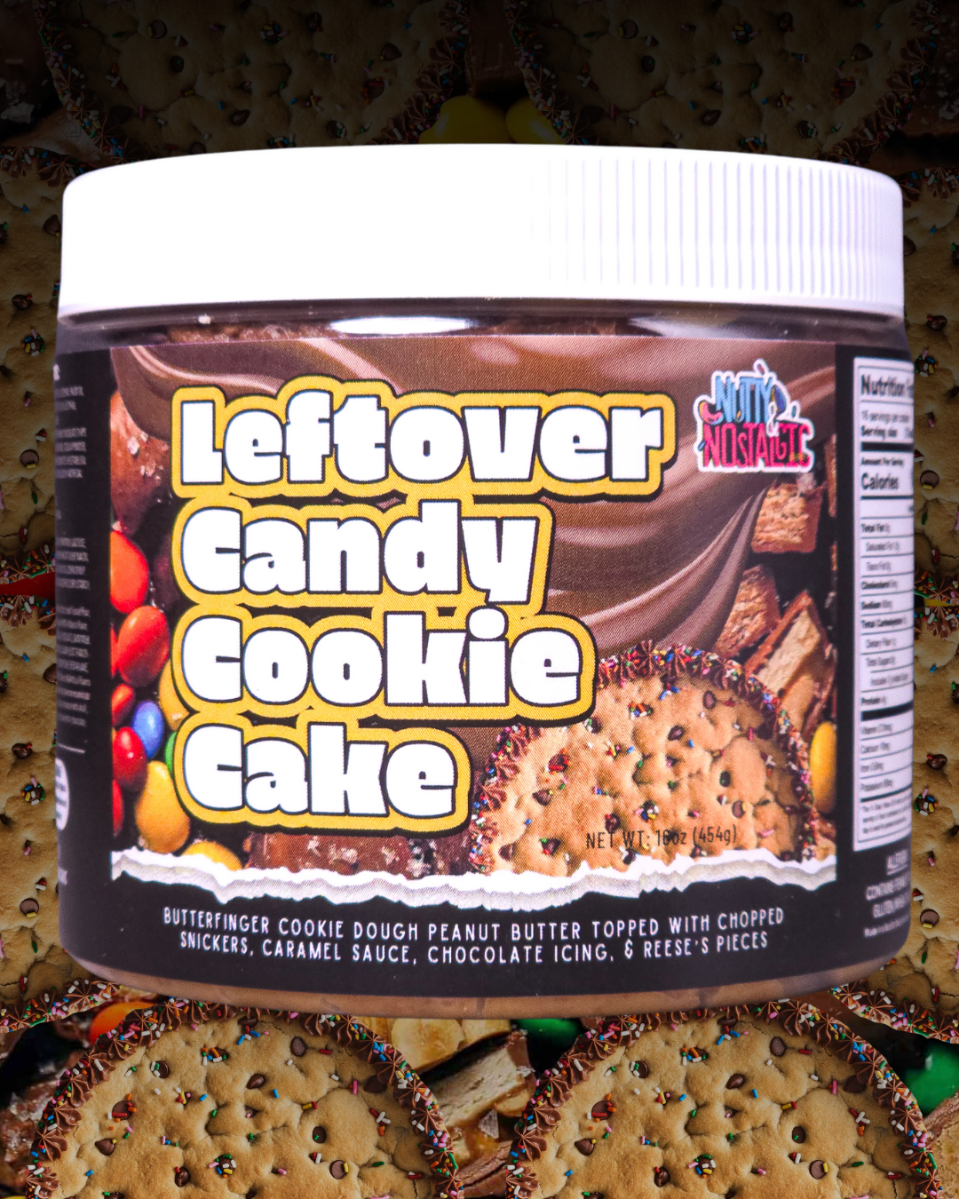 LEFTOVER CANDY COOKIE CAKE