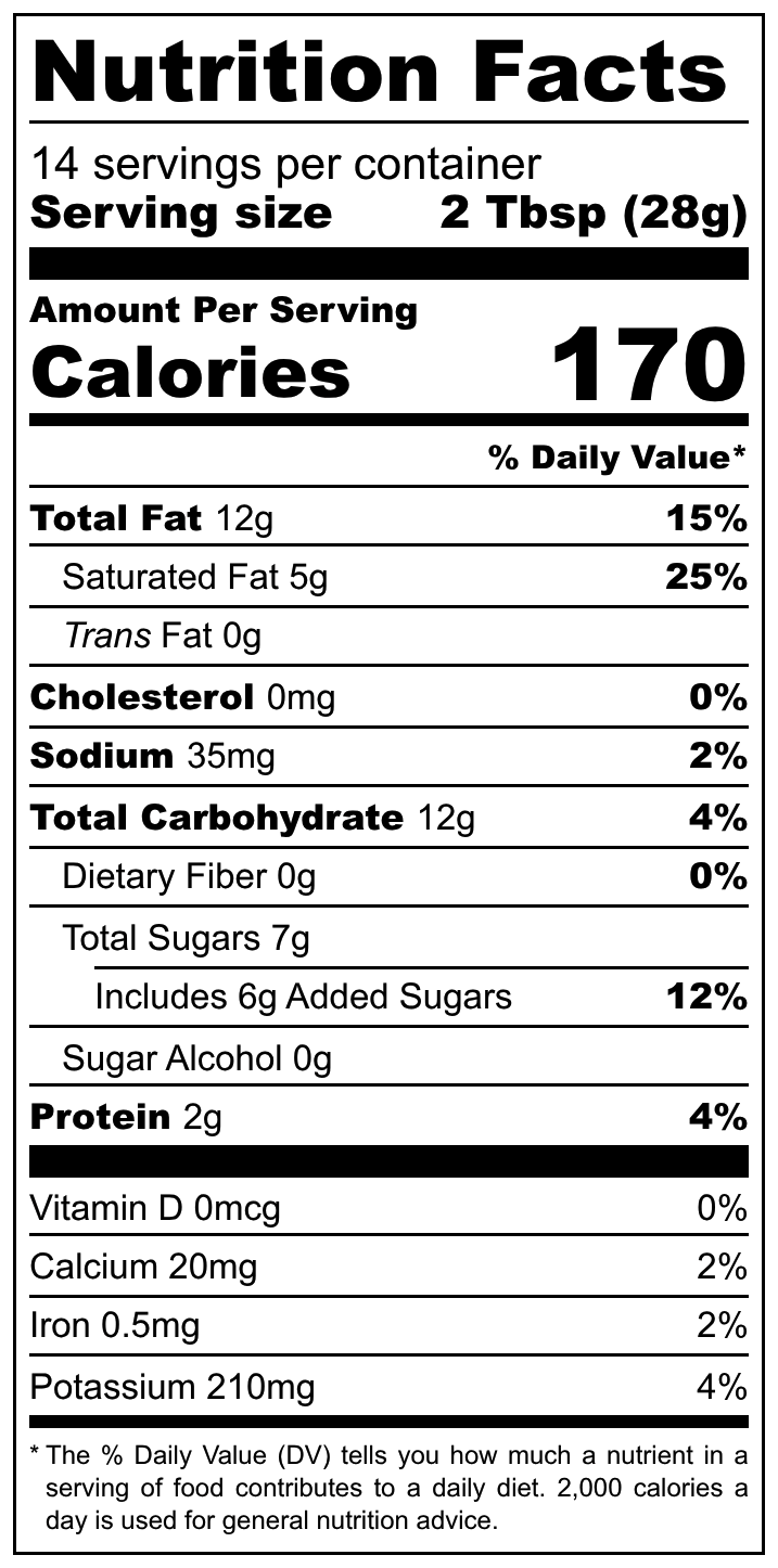 Cowabunga Pies Nutrition Facts panel