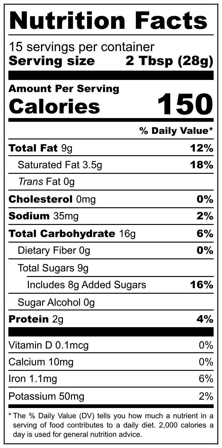 Crispy Treats Cereal Nutrition Facts panel