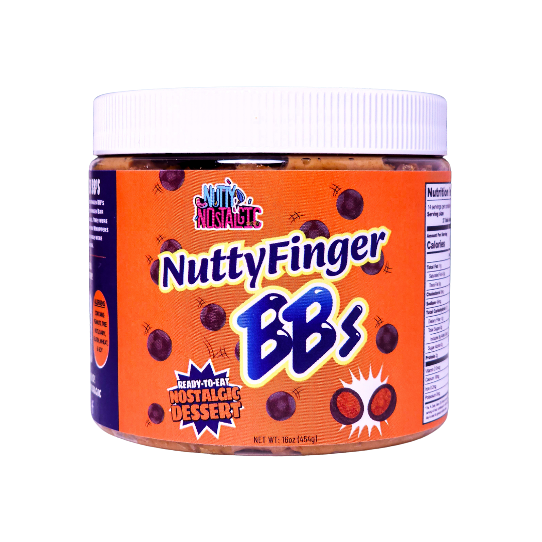 NuttyFinger BB's nut butter jar