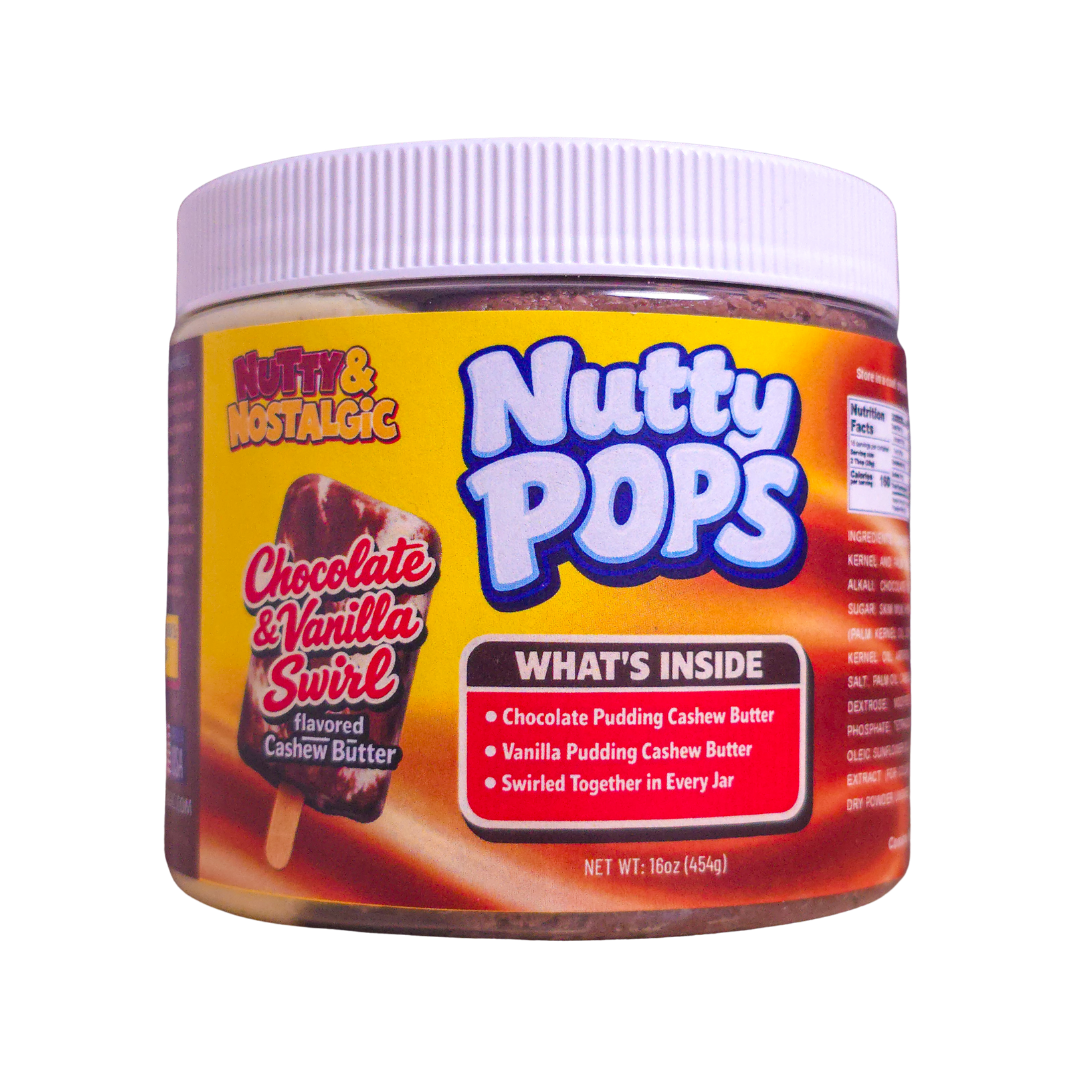 Nutty Pops nut butter jar