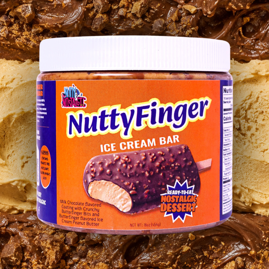 Nuttyfinger Ice Cream Bar nut butter jar