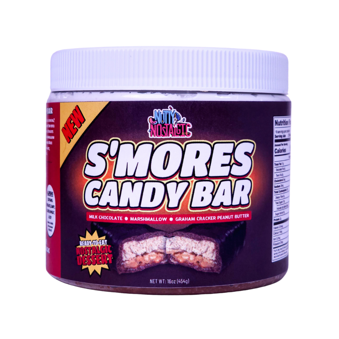 S'mores Candy Bar nut butter jar