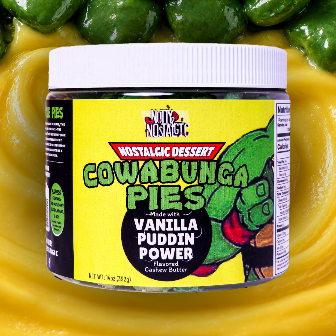 Cowabunga Pies nut butter jar