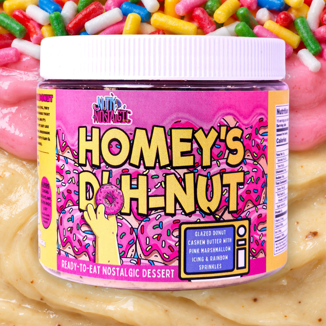 Homey's D'oh-Nut nut butter jar