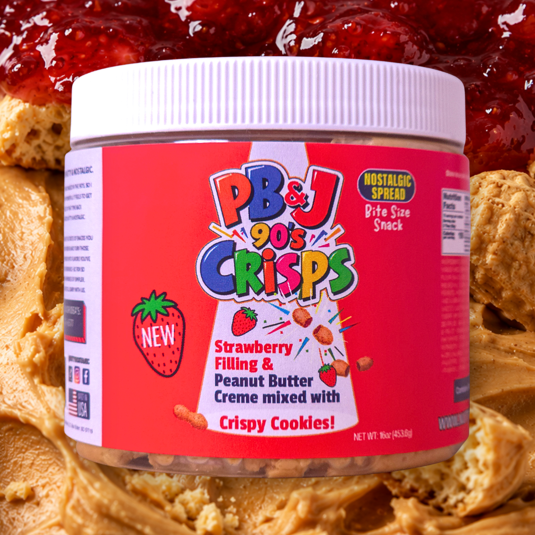 PB&J Crisps nut butter jar