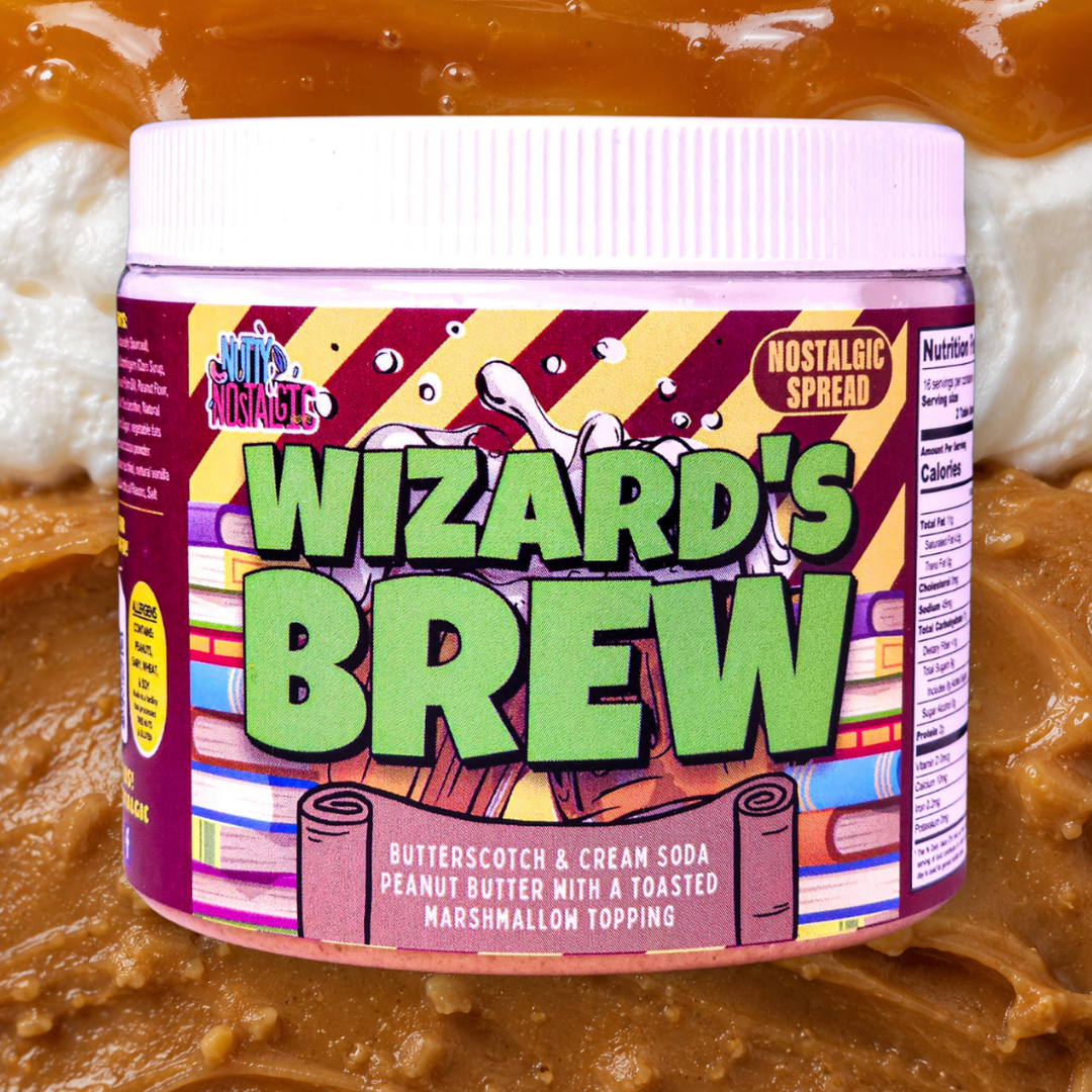 Wizard's Brew nut butter jar
