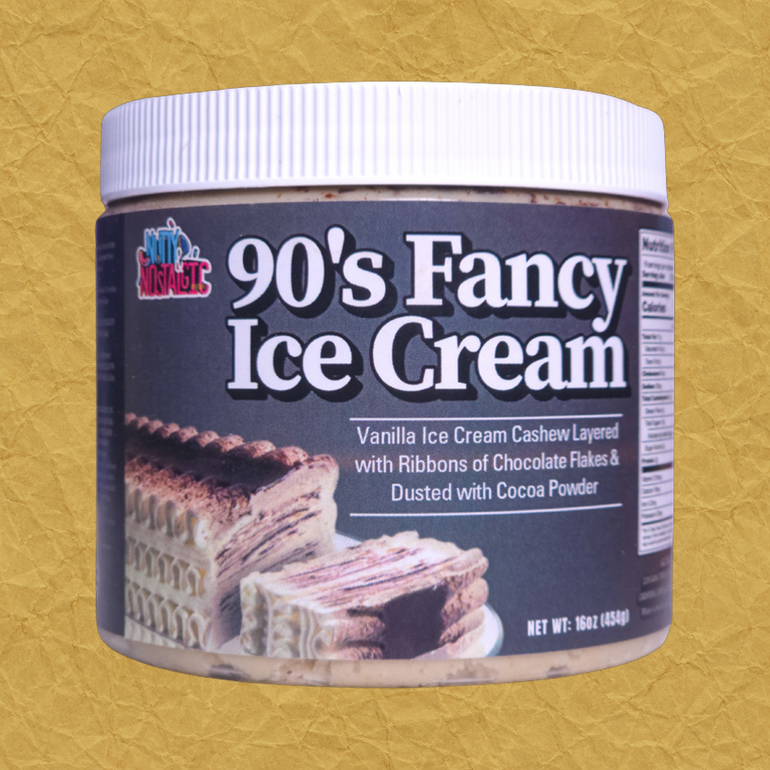90's Fancy Ice Cream nut butter jar