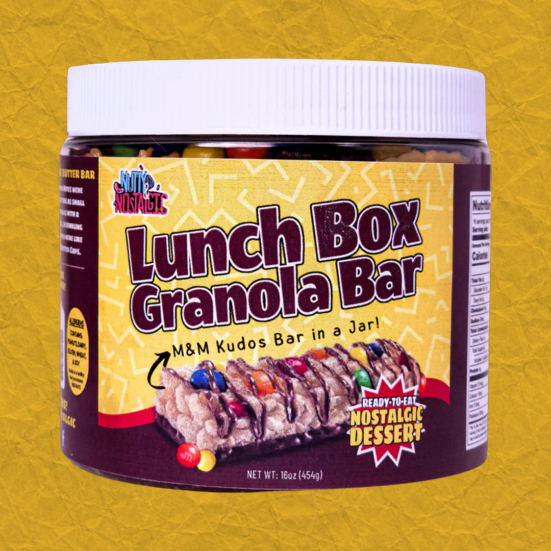 Lunch Box Granola Bar nut butter jar