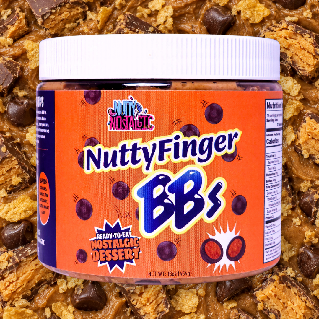 NuttyFinger BB's nut butter jar